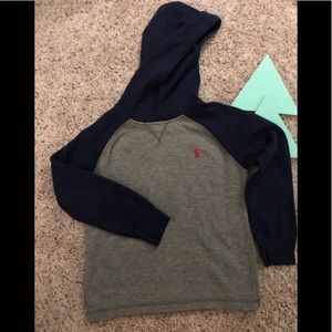 Shirt with hood/ 4 for $25 polos